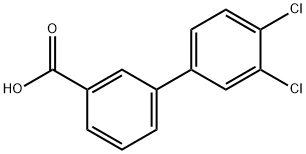 3',4'-二氯-3-联苯甲酸 结构式