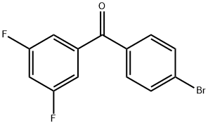 4-ブロモ-3',5'-ジフルオロベンゾフェノン 化学構造式
