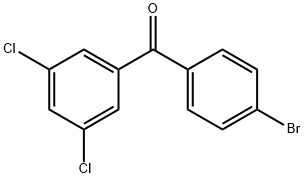 4-ブロモ-3',5'-ジクロロベンゾフェノン 化学構造式