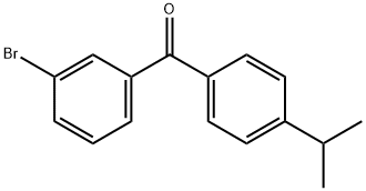 (3-溴苯基)(4-异丙基苯基)甲酮, 844879-27-2, 结构式