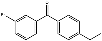 3-ブロモ-4'-エチルベンゾフェノン 化学構造式