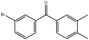 3-BROMO-3',4'-DIMETHYLBENZOPHENONE Struktur