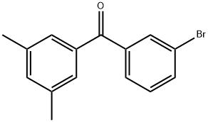 3-ブロモ-3',5'-ジメチルベンゾフェノン 化学構造式