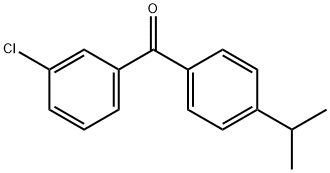 3-CHLORO-4'-ISO-PROPYLBENZOPHENONE Struktur