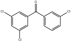 3,3',5'-トリクロロベンゾフェノン 化学構造式