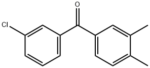 3-CHLORO-3',4'-DIMETHYLBENZOPHENONE Structure