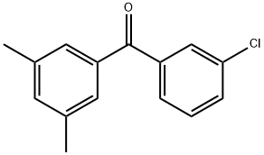 3-クロロ-3',5'-ジメチルベンゾフェノン 化学構造式