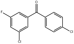 3,4'-DICHLORO-5-FLUOROBENZOPHENONE Struktur