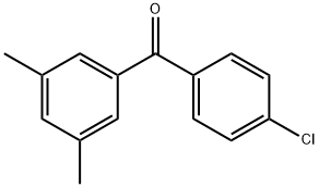 4-クロロ-3',5'-ジメチルベンゾフェノン 化学構造式