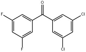 3,5-DICHLORO-3',5'-DIFLUOROBENZOPHENONE Structure