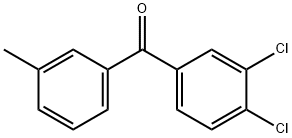 3,4-DICHLORO-3'-METHYLBENZOPHENONE Struktur