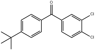 4-TERT-BUTYL-3',4'-DICHLOROBENZOPHENONE Structure