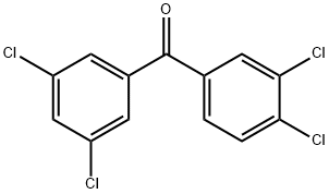 3,3',4,5'-TETRACHLOROBENZOPHENONE Struktur