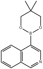 异喹啉-4-硼酸-2,2-二甲基丙二醇-1,3环酯,844891-01-6,结构式