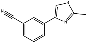 3-(2-METHYL-1,3-THIAZOL-4-YL)BENZONITRILE Structure