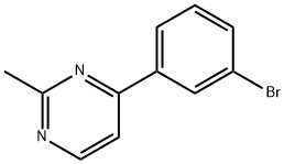4-(3-BROMO-PHENYL)-2-METHYL-PYRIMIDINE, 844891-12-9, 结构式