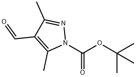 TERT-BUTYL 4-FORMYL-3,5-DIMETHYL-1H-PYRAZOLE-1-CARBOXYLATE Struktur
