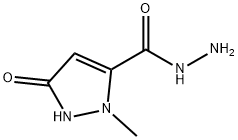 3-HYDROXY-1-METHYL-1H-PYRAZOLE-5-CARBOHYDRAZIDE 化学構造式