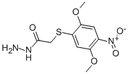 2-[(2,5-DIMETHOXY-4-NITROPHENYL)THIO]ETHANOHYDRAZIDE Structure