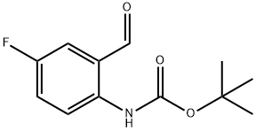 N -BOC-4-氟-2-甲酰基苯胺 结构式