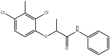 N-フェニル-2-(2,4-ジクロロ-3-メチルフェノキシ)プロピオンアミド 化学構造式