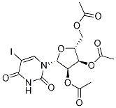 5-碘-1-(2,3,5-三-O-乙酰基-BETA-D-阿拉伯呋喃糖基)-2,4(1H,3H)-嘧啶二酮,84500-33-4,结构式