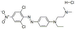N-[4-[(2,6-dichloro-4-nitrophenyl)azo]phenyl]-N-ethyl-N',N'-dimethylethylenediamine monohydrochloride,84522-20-3,结构式