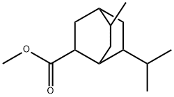 methyl 7-isopropyl-5-methylbicyclo[2.2.2]octane-2-carboxylate Struktur