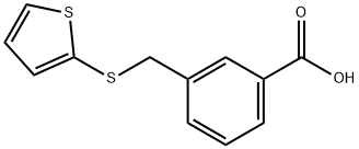 3-[(2-THIENYLTHIO)METHYL]BENZOIC ACID 化学構造式