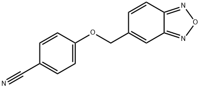4-(苯并[C][1,2,5]噁二唑-5-基甲氧基)苯甲腈 结构式