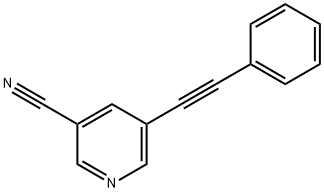 5-(苯乙炔基)烟腈, 845266-26-4, 结构式