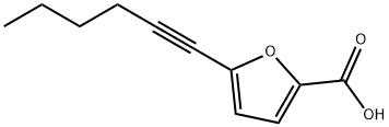 5-HEX-1-YNYL-2-FUROIC ACID Struktur