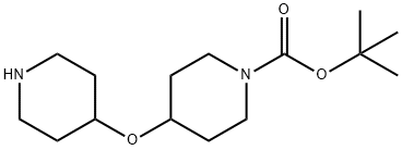 4-(哌啶-4-氧基)-哌啶-1-甲酸叔丁酯,845305-83-1,结构式