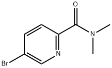 5-ブロモ-N,N-ジメチルピリジン-2-カルボキサミド 化学構造式
