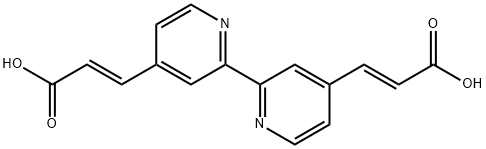 4,4′-ビス(4-メトキシスチリル)-2,2′-ビピリジン 化学構造式
