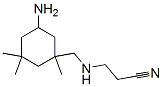 3-[[(5-アミノ-1,3,3-トリメチルシクロヘキシル)メチル]アミノ]プロパンニトリル 化学構造式