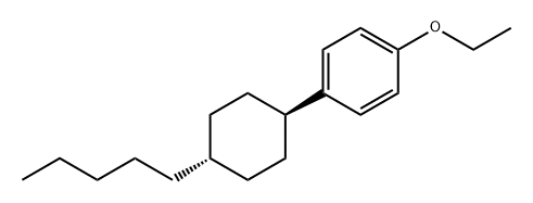 1-乙氧基-4-(反式-4-戊基环己基)苯,84540-32-9,结构式