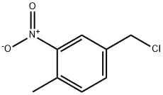 4-メチル-3-ニトロベンジルクロリド 化学構造式