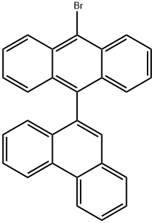 9-ブロモ-10-(9-フェナントリル)アントラセン 化学構造式
