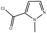 1-メチル-1H-ピラゾール-5-カルボニルクロリド 化学構造式
