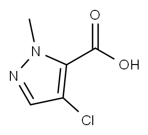 4-CHLORO-2-METHYL-2H-PYRAZOLE-3-CARBOXYLIC ACID Structure