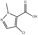 4-CHLORO-2-METHYL-2H-PYRAZOLE-3-CARBOXYLIC ACID Structure