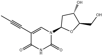 5-(1-プロピニル)-2'-デオキシウリジン 化学構造式