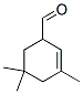 3,5,5-トリメチル-2-シクロヘキセン-1-カルボアルデヒド 化学構造式