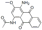 N-(4-amino-9,10-dihydro-3-methoxy-9,10-dioxo-1-anthryl)acetamide Structure