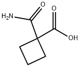 1-氨甲酰基-环丁基甲酸,845621-11-6,结构式