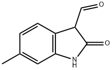 1H-?Indole-?3-?carboxaldehyde, 2,?3-?dihydro-?6-?methyl-?2-?oxo- Struktur