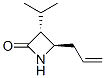 2-Azetidinone,3-(1-methylethyl)-4-(2-propenyl)-,trans-(9CI) Struktur
