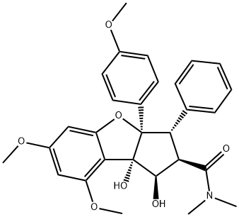 (1R)-2,3,3a,8b-テトラヒドロ-1α,8bβ-ジヒドロキシ-6,8-ジメトキシ-3aβ-(4-メトキシフェニル)-N,N-ジメチル-3β-フェニル-1H-シクロペンタ[b]ベンゾフラン-2α-カルボアミド
