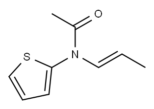 Acetamide,  N-(1E)-1-propenyl-N-2-thienyl-  (9CI) 结构式